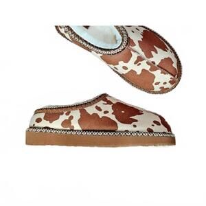 NEW VERY G women's georgina pony print slipper in brown